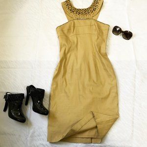 Adrianna Papell brown body con dress